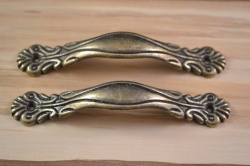 Antique Brass Finish Handles (pair)